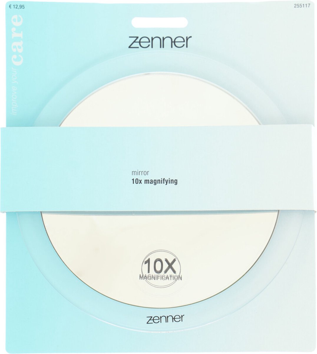 Zenner Spiegel 10x Vergrotend Zilver -