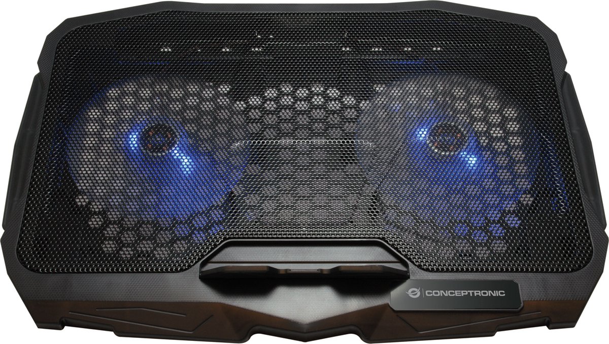 Conceptronic THANA07B laptop cooling pad 43,2 cm (17') Zwart