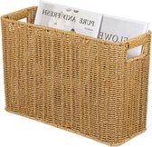 Tijdschriftenmand, 38 x 25 x 15 cm, geweven rotan Tijdschriftenmand, 38 x 25 x 15 cm, geweven rotan
