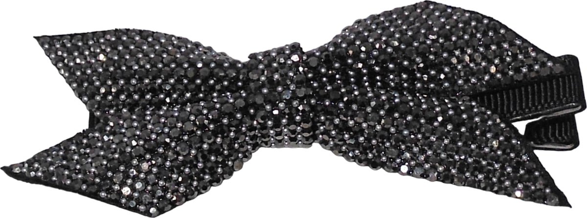 Duckklem met strik-vorm en strass