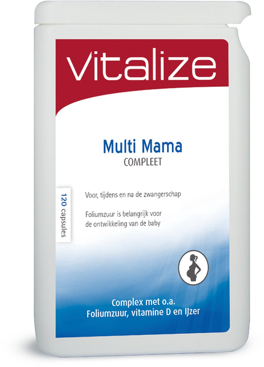 Goedkoopste Vitalize Multi Mama Compleet 120 capsules | Extra aanvulling rondom de zwangerschap - Extra aanvulling rondom de zwangerschap