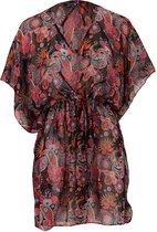 Overtop Dames Beach Zomerjurkje Multi-Black