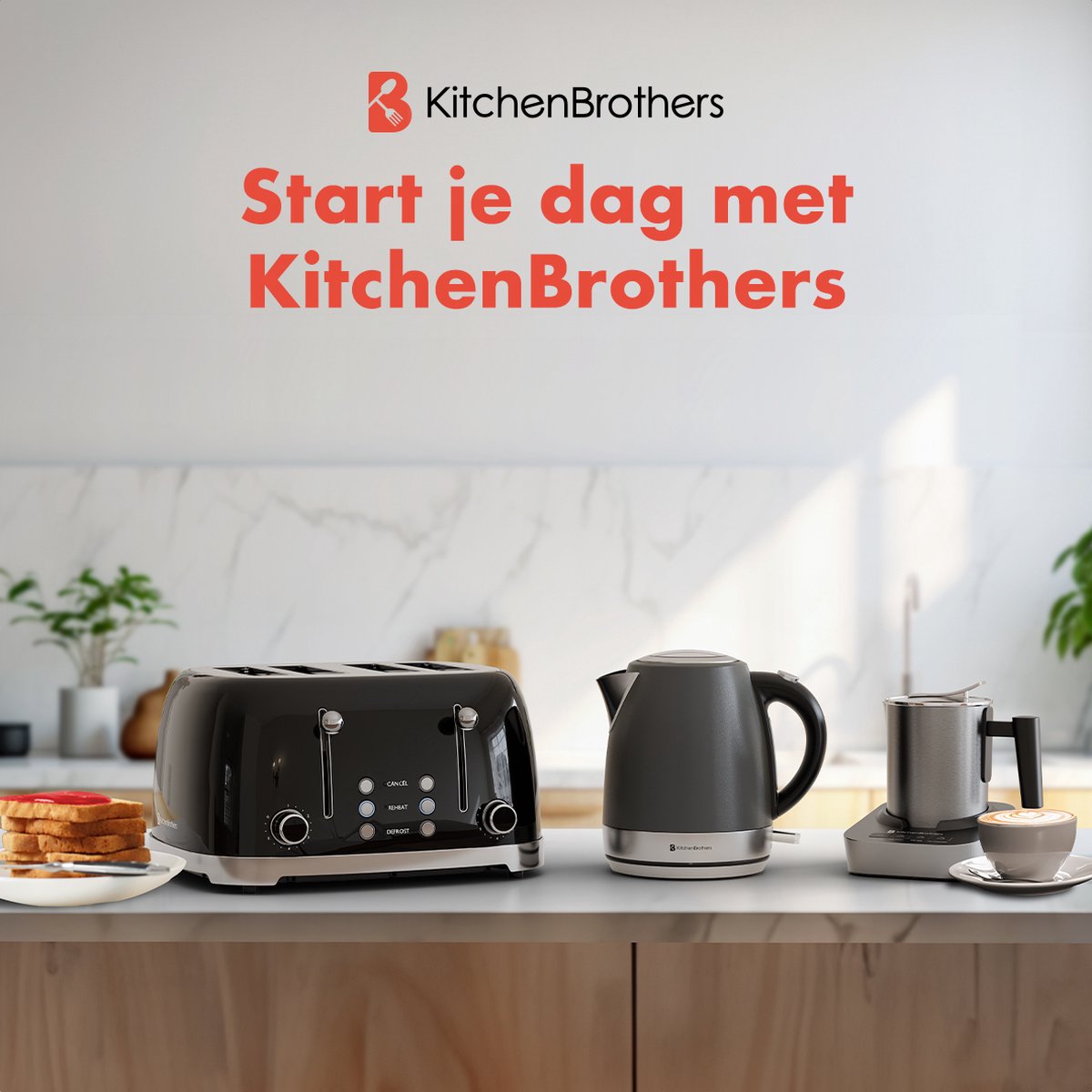 KitchenBrothers Waterkoker - Elektrisch - 1 Liter - PFAS- & BPA-vrij - Klein Camping Formaat - Reiswaterkoker met Kalkfilter - Titanium Grijs/RVS — afbeelding 5
