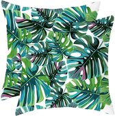 liveonce® 2x Housses de coussin de jardin Miami 45x45cm - housses de coussin d'extérieur - housses de coussin décoratives résistantes à l'eau et aux UV - haute qualité - 91gr.