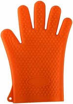 Siliconen ovenwanten | hittebestendig | 2 stuks | oranje