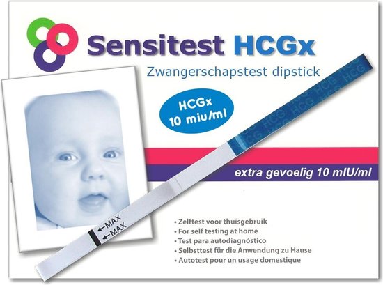 Sensitest zwangerschapstest dipstick sensitive 6 stuks