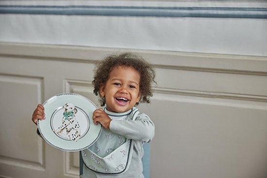 Elodie Porcelain Dinner Set - Babyservies - Porceleinen kinderbord en kom - Baby servies set - Kraamcadeau -Darling Dalmatians van Elodie — afbeelding 4