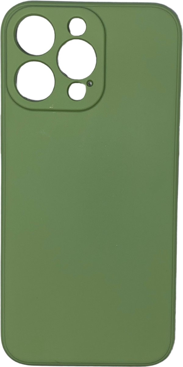 Smartphonehoes - telefoonhoesje - geschikt voor iPhone 14 Pro Max - lichtgroen - flexibel