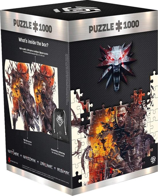 Good Loot- The Witcher Monsters Puzzel - 1000 Stukjes - Iconische Wezens uit de Wereld van Geralt