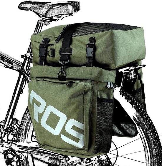 Waterdichte fietstas Gazelle Cummuter - 20 liter - grijs