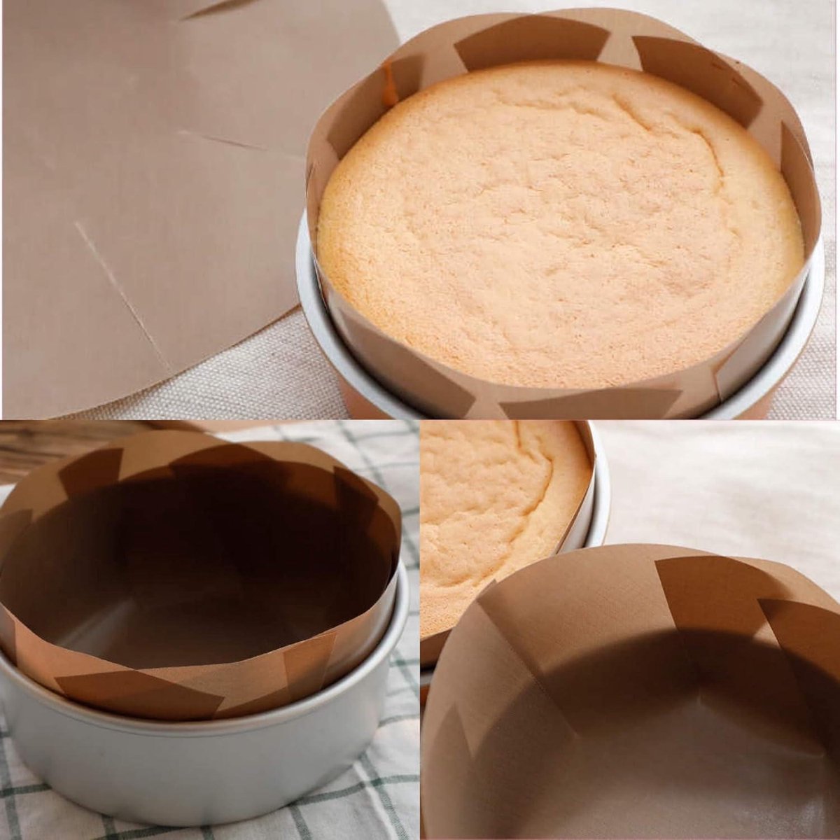 2 stuks bakpapier, herbruikbaar, duurzame bakfolie voor oven, bakplaat, gesneden bakfolie, herbruikbare bakaccessoires voor springvorm (bruin