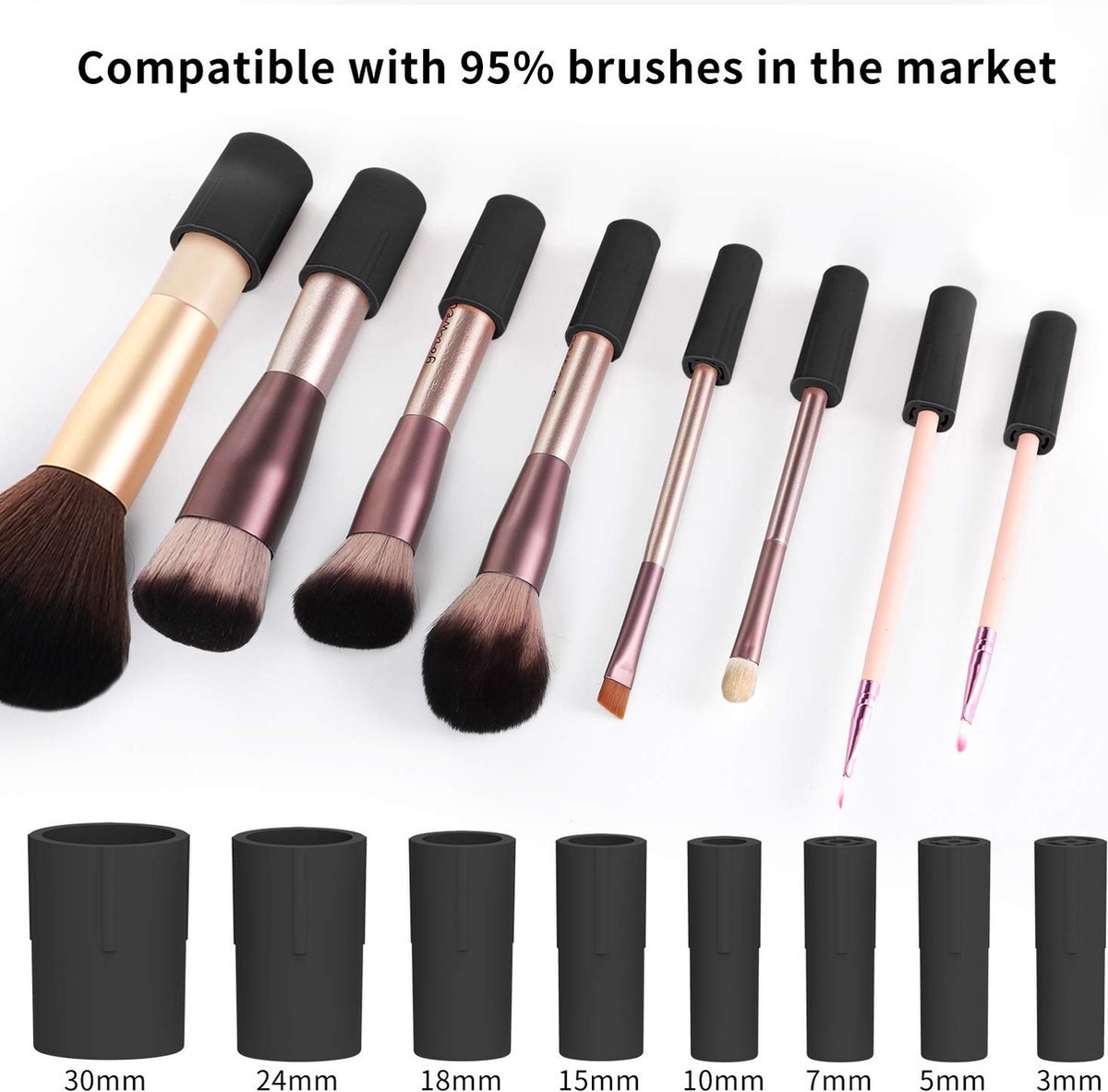 BOTC Make Up Kwasten Reiniger Elektrische – Zwart - Afbeelding 4