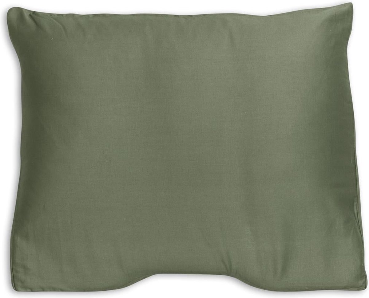 Silvana Support Satin Shoulder Contour kussensloop voor medium-stevig kussen - Groen - 60x60/70