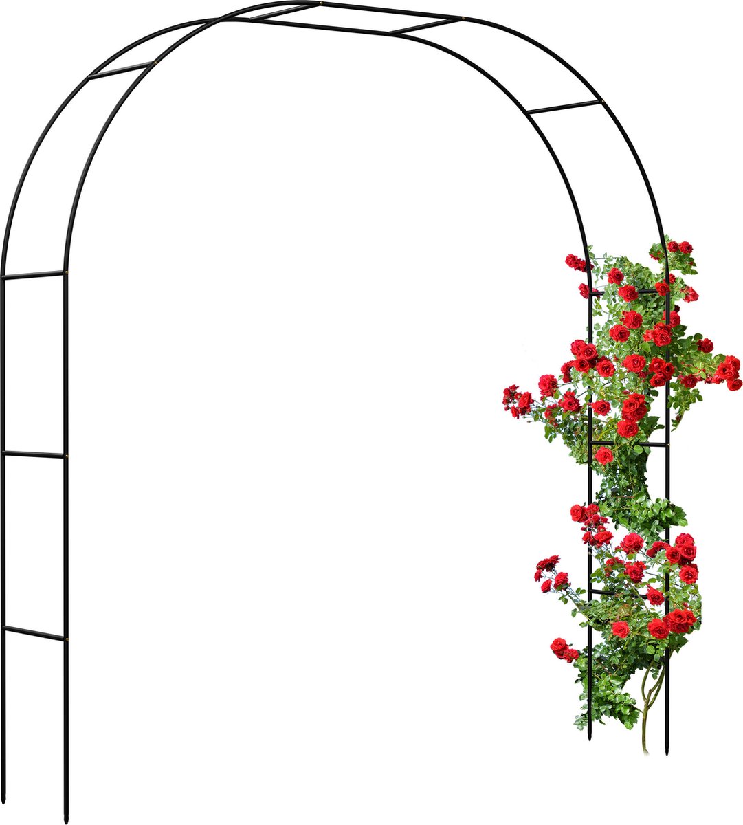 Tuinboog metaal - 250 cm hoog - 2 breedtes: 235 of 180 cm - klimplanten - tuin