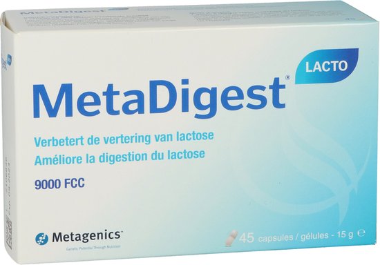 Foto: Metagenics metadigest lacto 45 capsules enzymenpreparaat