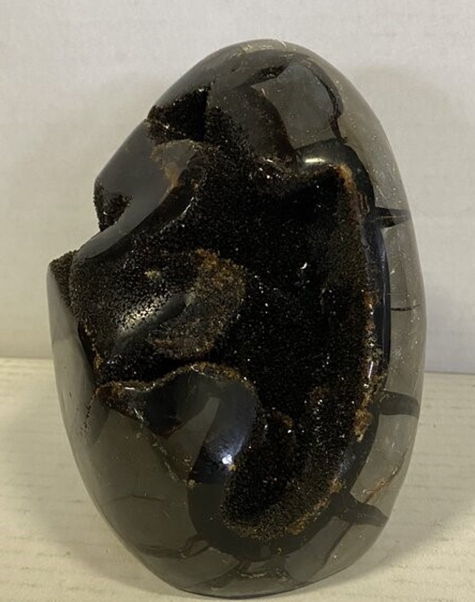 Steamy Styles - Edelsteen - Exclusieve Wilde Septarie Geode uit Madagaskar - Geel/Bruin, 2305 gram, 11x9x15 cm