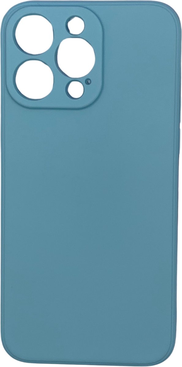 Smartphonehoesje - telefoonhoesje - geschikt voor iPhone 13 Pro - lichtblauw - flexibel