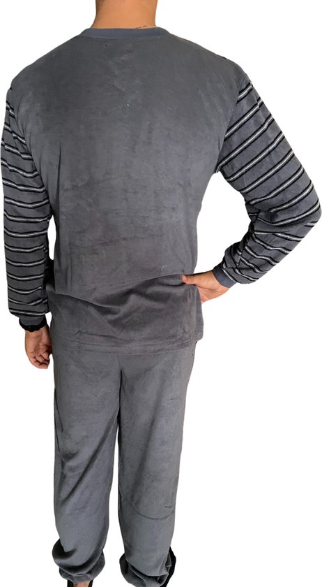 PrinStory Damespyjamasets, gestreepte pyjama's voor dames, sets voor casual loungekleding, tops met lange mouwen en pyjamabroek met zakken, Zwart, M