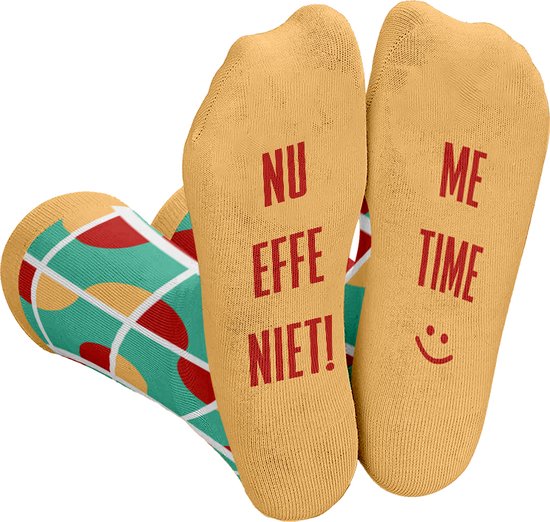 Foto: Grappige one size sokken met tekst grappige cadeaus funny huissokken unisex happy socks verjaardag cadeau vrouw en man vader papa moeder mama vriendin zus oma