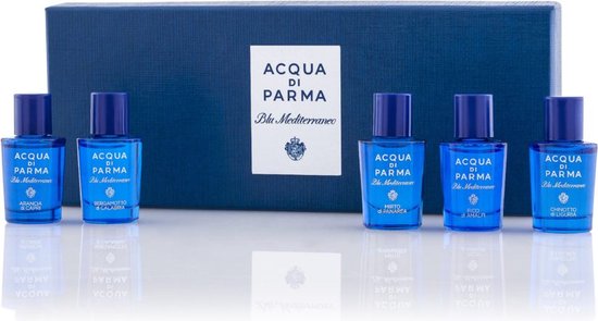 ACQUA DI PARMA Blu Mediterraneo セット Acqua Di Parma Blu Mediterraneo Miniature Set - 5 geuren voor een