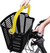 Panier de vélo avant Urban Prime Made in Italy noir jaune unisexe adultes - nécessaire Panier de vélo
