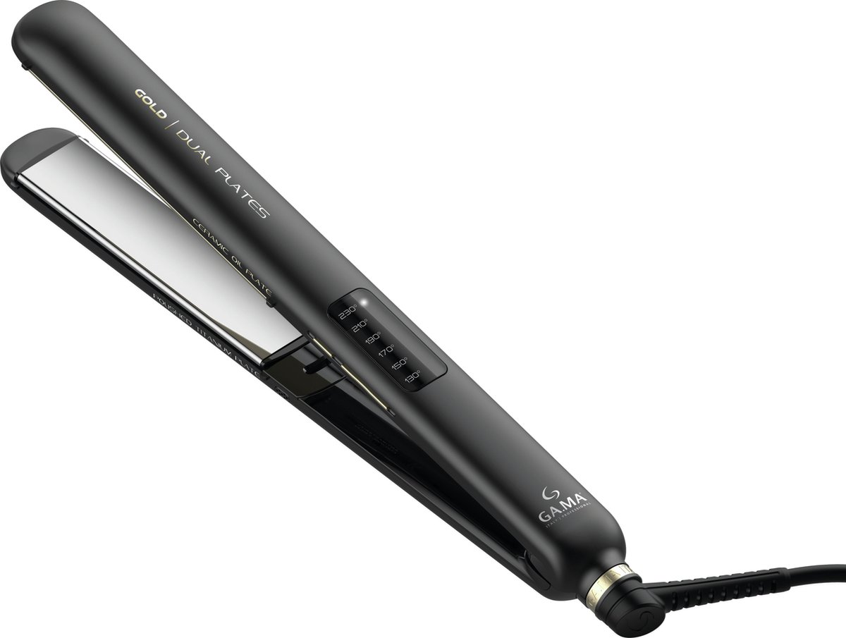 GA.MA GI2510 haarstyler Stijltang Warm Zwart 50 W 3 m