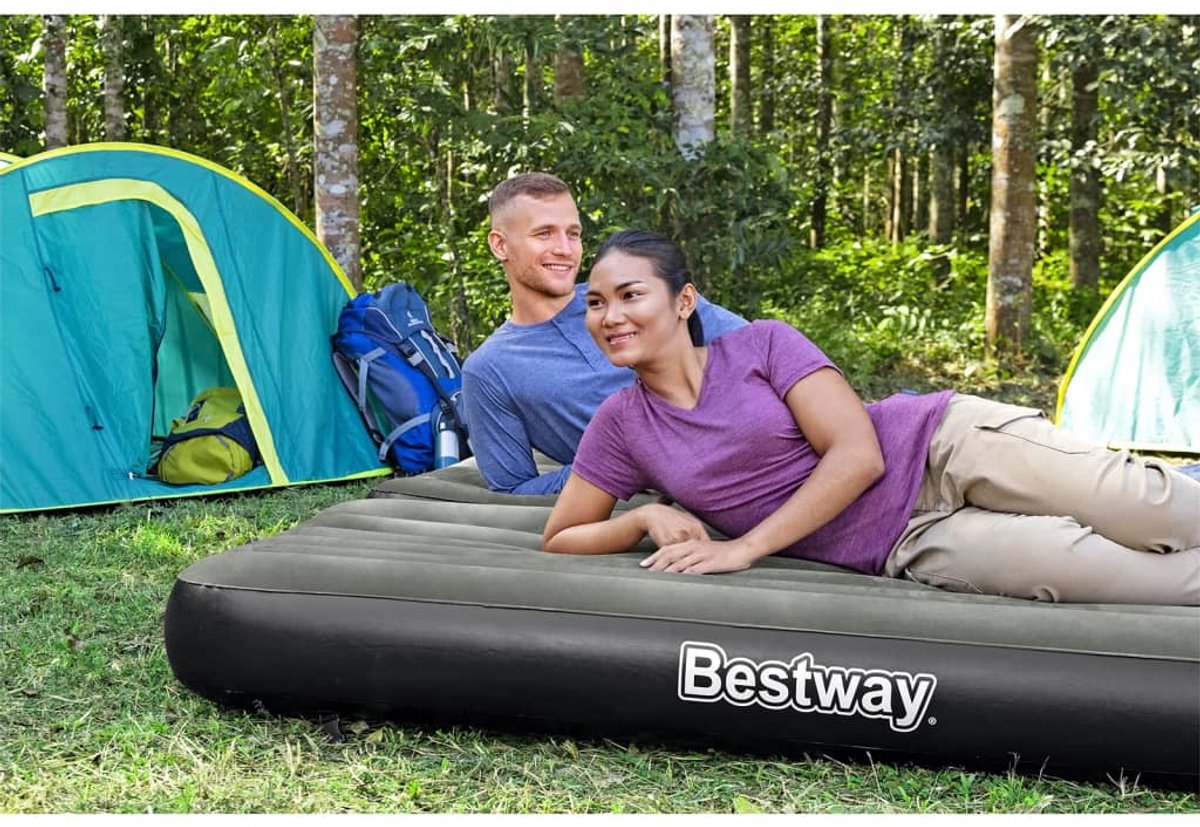Bol.com Bestway Luchtbedden Koppelbaar - Zwart - 188 cm x 99 cm x 25 cm aanbieding
