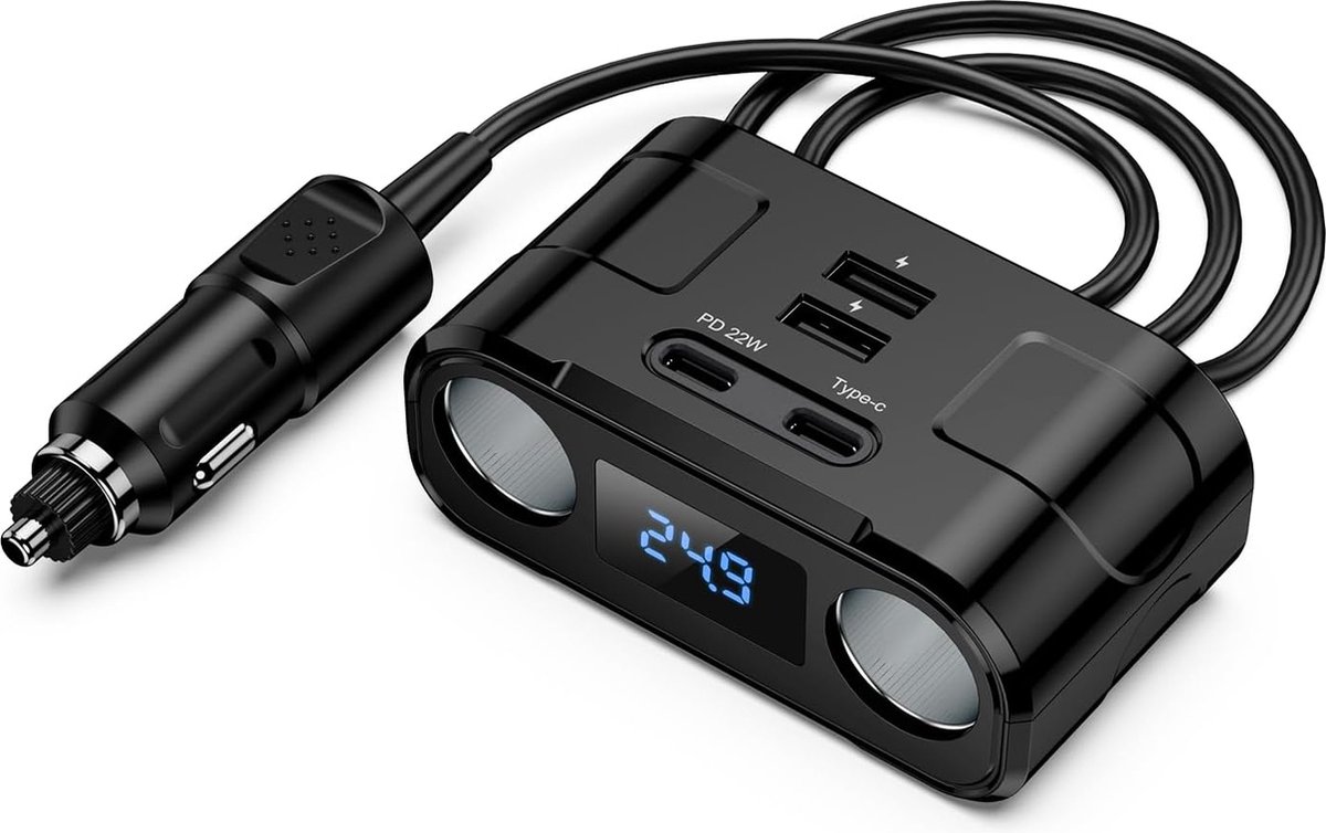 Goedkoopste Sigarettenaansteker Splitter - Autolader Splitter - Sigarettenaansteker USB Oplader - Sigarettenaansteker