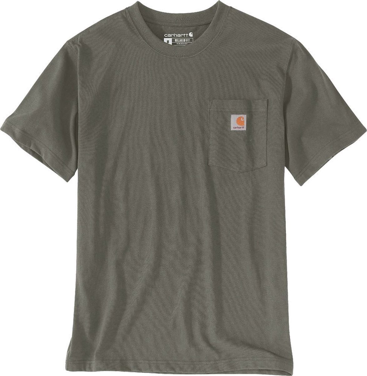 Carhartt K87 Pocket S/S T-Shirt 103296 Dusty -S Olijf