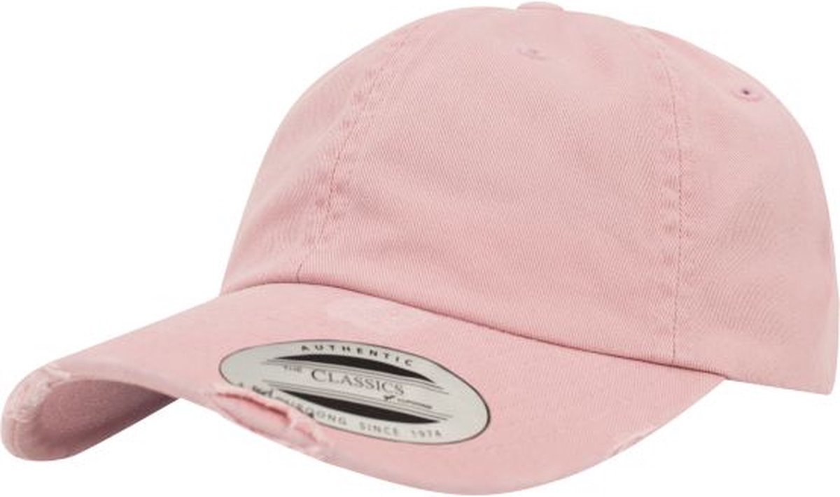 Flexfit Cap Low Profile Destroyed Cap Pink