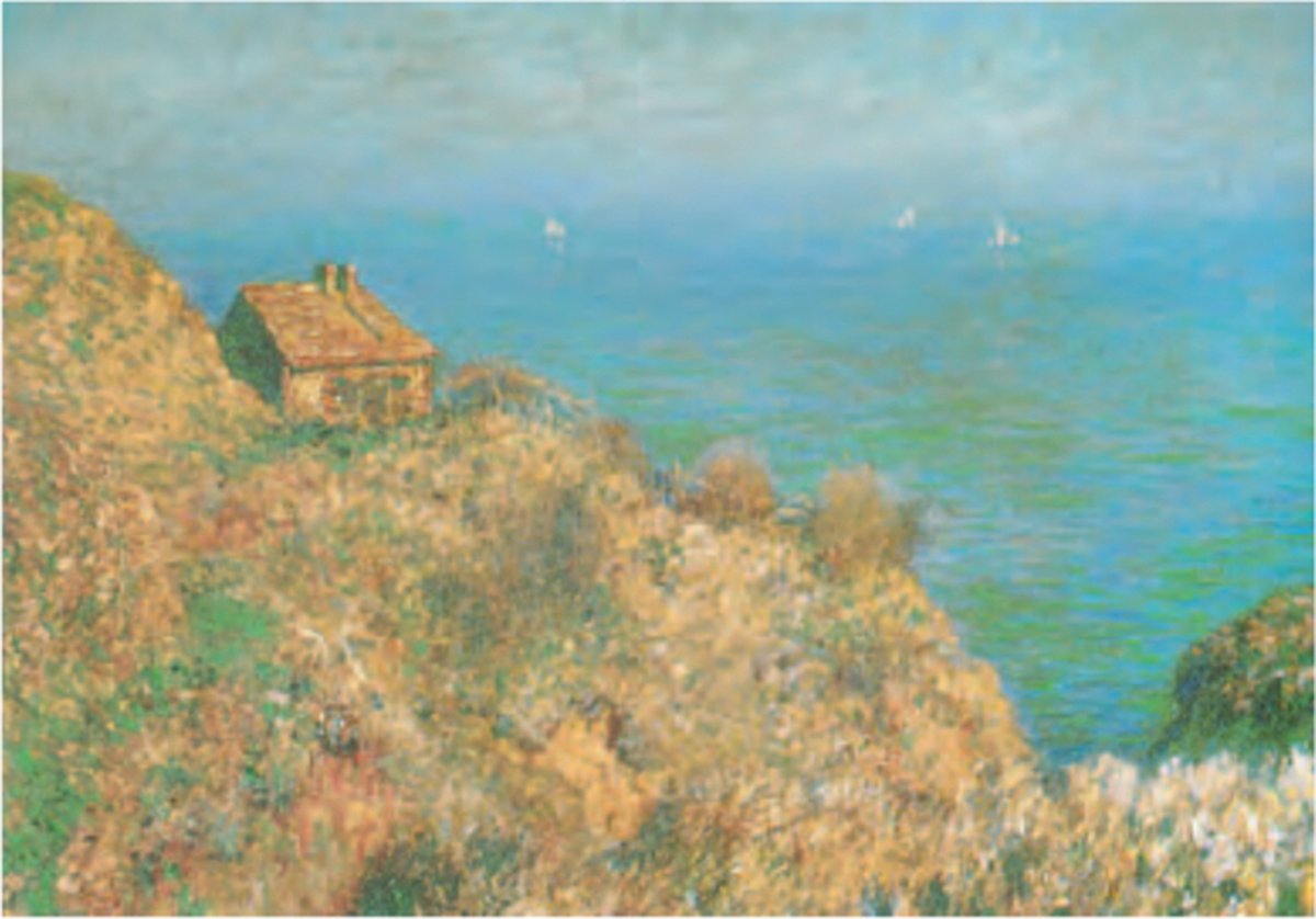 Catch Projecten Claude Monet - Vissershuis in Varengeville - Kunstposter - 40x50 cm Multicolor