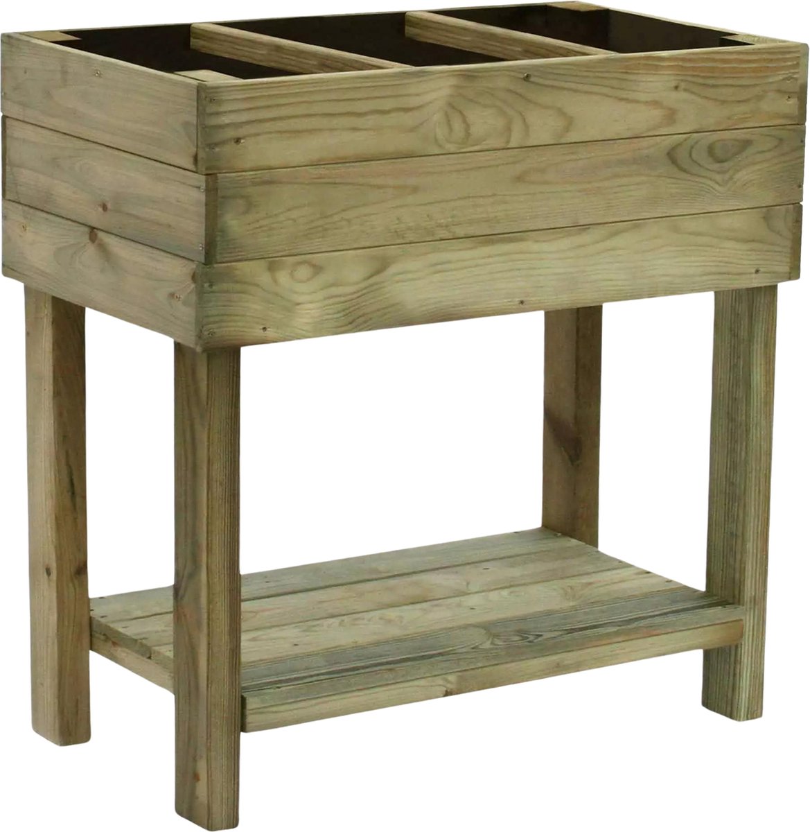 Kweektafel op Poten met Worteldoek - Geïmpregneerd EU Grenenhout - Plantenbak voor Buiten - Moestuinbak - 80 x 40 cm