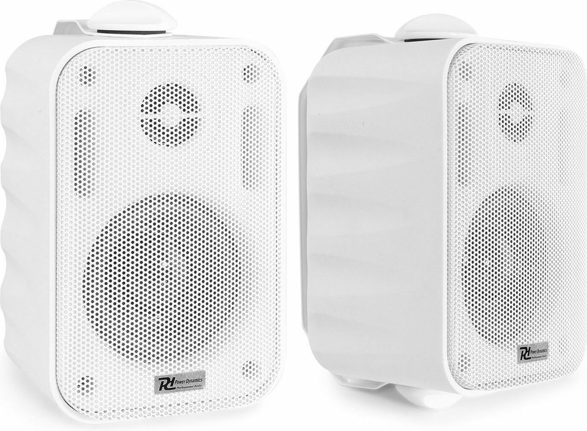 Buiten speakers - Power Dynamics BT10 versterker met Bluetooth en 3'' witte speakers thumbnail 3