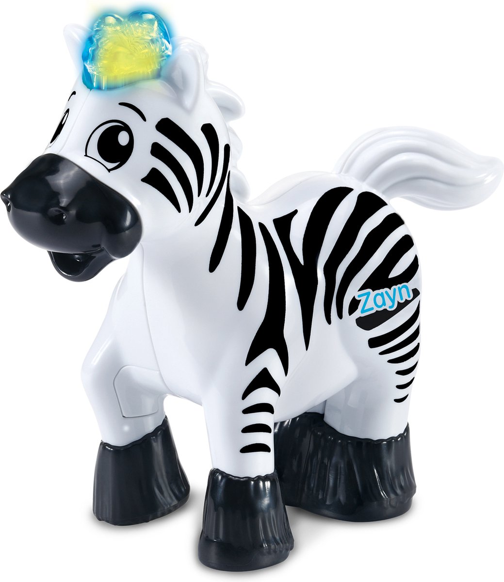 VTech Zoef Zoef Dieren – Zayn de snelle Zebra – Educatief Speelgoed – Met Licht- en Geluidseffecten – Met Vrolijke Reacties – 1 tot 5 jaar