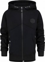 Vingino Jongens Sweatvest - Deep Black - Maat 128