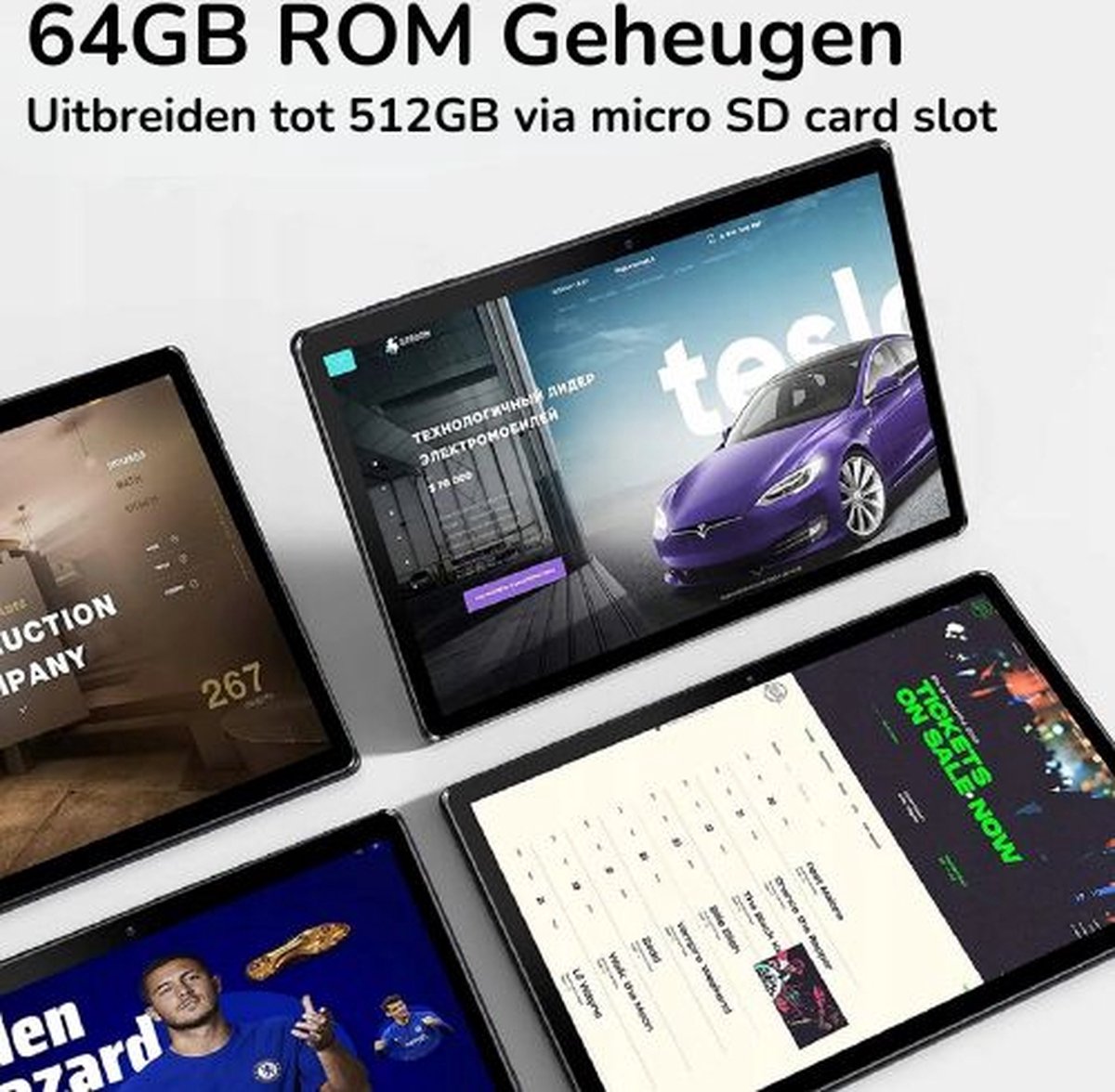 Docooler 10,1 Zoll 1960 * 1080 High-Clear Tablet Dual Kamera Android13 8-Core MT6797 Prozessor PadS6Pro 6GB 128GB mit Hülle für Home-Office-Meetings