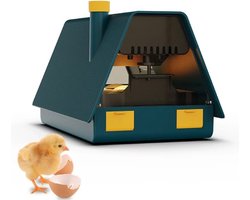 Broedmachine - volledig automatisch - ingebouwde hygrometer en schouwlamp - automatisch keersysteem - digitale dagteller - geschikt voor 10 tot 50 eieren