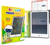 DEPLAY Tekentablet PREMIUM 8,5 inch - Educatief Speelgoed - LCD Tekentablet - Kindertablet - Teken Tablet Kinderen - Tekentablets - Eerste Woordjes Leren - Drawing Tablet - Schrijfbord - Tekenbord - 3 tot 8 jaar - Geel Wit - STEM Speelgoed