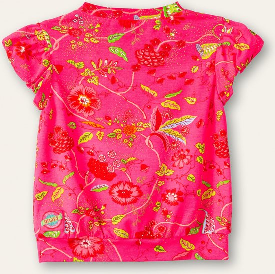 Oilily Tutti - T-shirt - Meisjes - Roze - 128