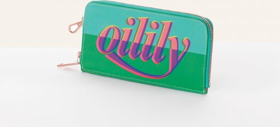 Porte-cartes Zip Wallet Oilily - Bleu Adriac Blue - Taille L - Neuf Avec étiquettes