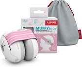 Alpine Muffy Baby -Casque antibruit premium pour bébé et tout-petit - Casque réglable avec sac de transport - SNR 23 dB - Rose