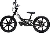 Polovolt ST 16-inch | Elektrisch cross loopfiets | Elektrische Kinderfiets | Loopfiets kinderen 16" | Elektrische loopfiets | Zwart