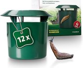 Slakkenbescherming - Slakkenval Set van 12 I Biologische slakkenval voor de tuin I Milieuvriendelijke slakkenbestrijding | Individueel in te vullen | Hygiënisch | Slakkenafstotend | Slak