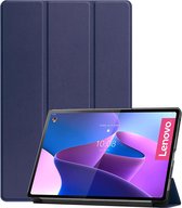 Lenovo Tab P12 Pro Hoes - iMoshion Trifold Bookcase - Donkerblauw