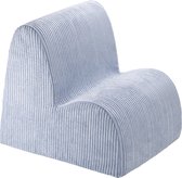 Wigiwama Corduroy Cloud Chair / Fauteuil - 60x50x50cm - Blueberry Blue