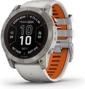 Garmin fenix 7X Pro, Sapphire Solar Edition Titanium Grijs/Oranje