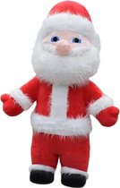 KIMU® Groot Opblaas Kostuum Kerstman - 2.6m Opblaasbaar Pak Rood Wit - Kerstpak Mascotte Opblaaspak - Opblaasbare Kerst Kerstmis Volwassenen Festival