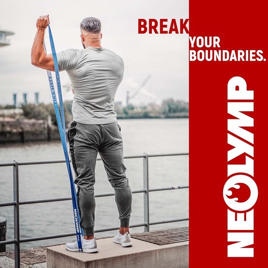 NEOLYMP Miniband resistance band gemaakt van stof E-book met meer dan 100 oefeningen (Set van 5) – Weerstandsbanden fitness banden – Resistance bands set – Weerstandsbanden stof
