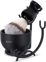 Ensemble de rasage BOTC - Blaireau et support de rasage - Savon - Zwart