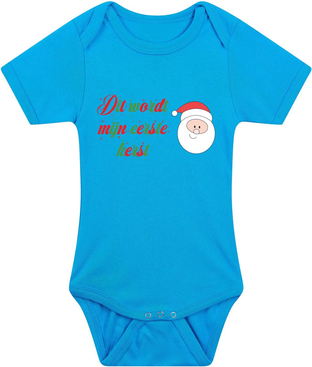 Baby Romper Kerst Grappig Kraamcadeau Geboorte Jongen